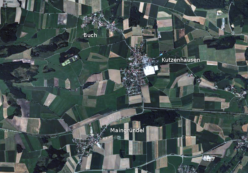 Kutzenhausen – Maingründel – Buch – Boschhorn – Katzenlohe – Brunnenmühle